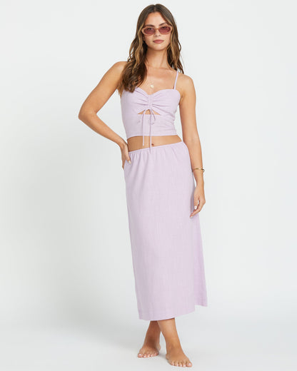 Keep It Simple Skirt - Amethyst Smoke