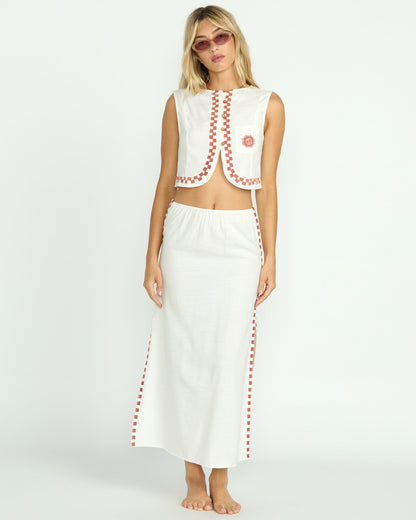 Secret Cove Skirt - Salt Crystal