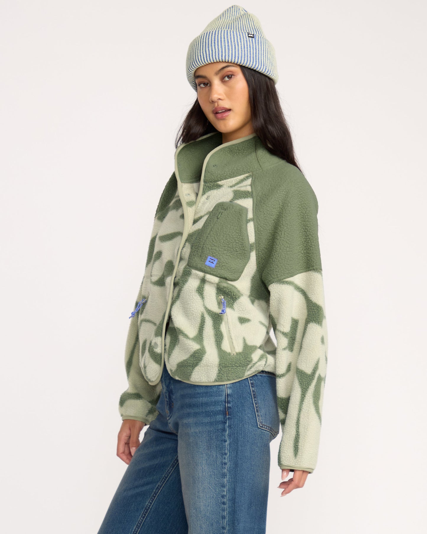 Popoyo Snap Up Jacket - Seagrass