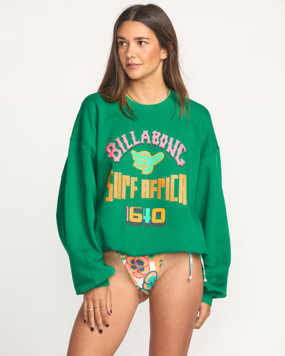 Billabong x Mami Wata Kendal Crewneck Sweatshirt - Emerald Green
