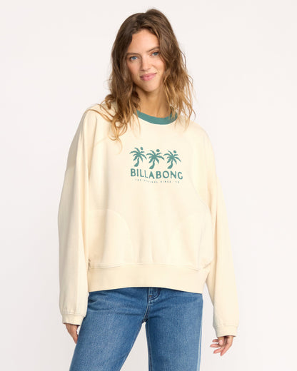Triple Palms Crewneck Sweatshirt - Whitecap