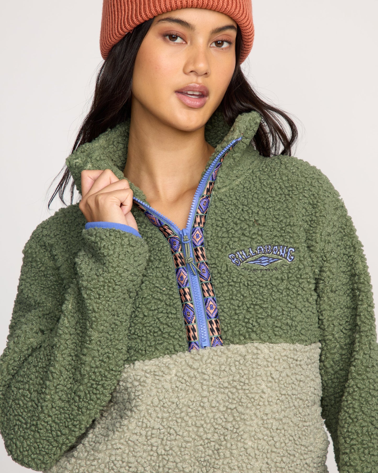 Horizon Mock Neck Half Zip Sweatshirt - Treehugger