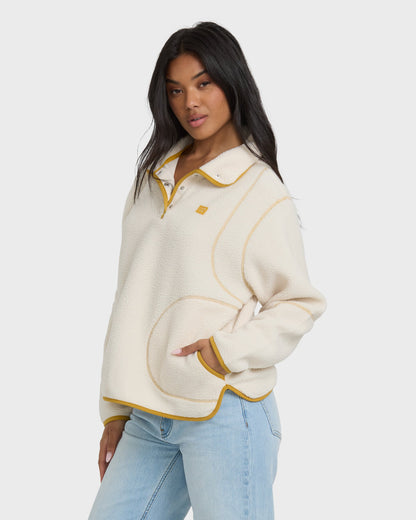 Streamer Half Snap Sweatshirt - Whitecap