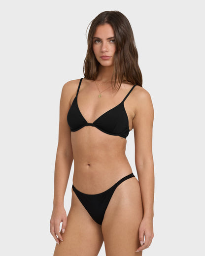 Sol Searcher Reese Underwire Bikini Top - Black Pebble