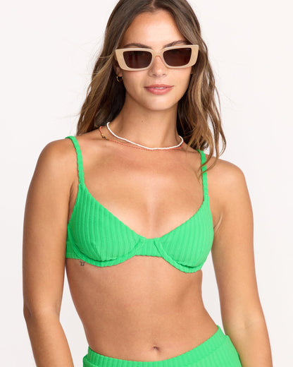 Josie In The Loop Demi Underwire Bikini Top - Jungle Green