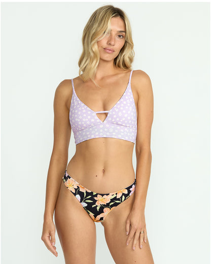 Twin Sol Reversible V Neck Cami Bikini Top - Multi