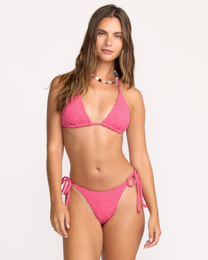 Were Wild Tie-Side Maya Bikini Bottom - Paradise Pink
