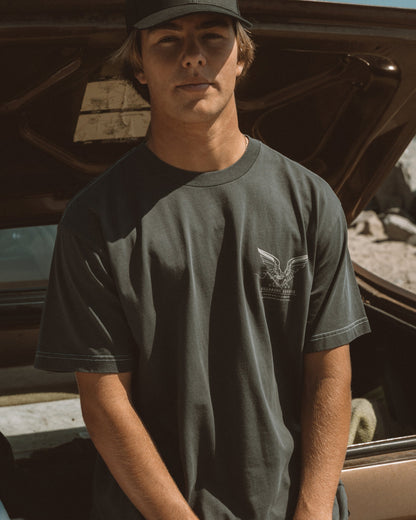 Bird Of Prey Garage OG Short Sleeve T-Shirt - Washed Black