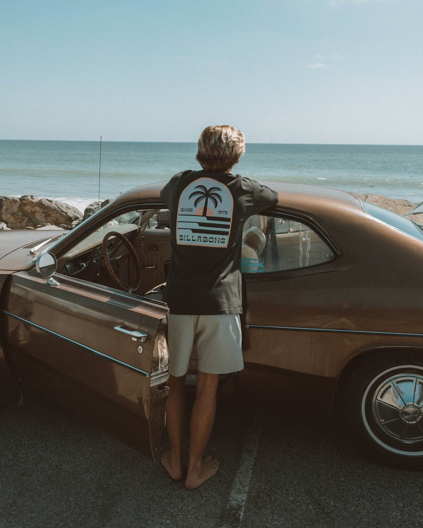 Portal Regular Long Sleeve T-Shirt - Washed Black