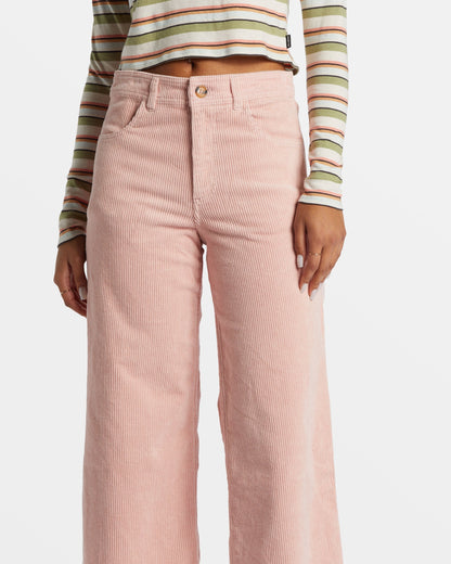 Be Free Corduroy Pants - Dusty Peach