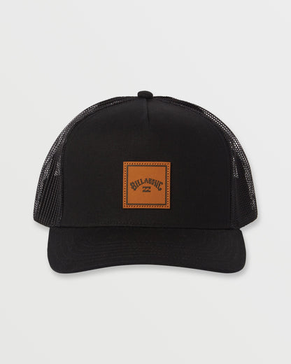 Stacked Trucker Hat - Black